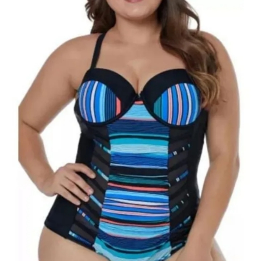 Plus size bathing suits full coverage